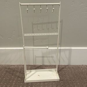 all white jewelry organizer